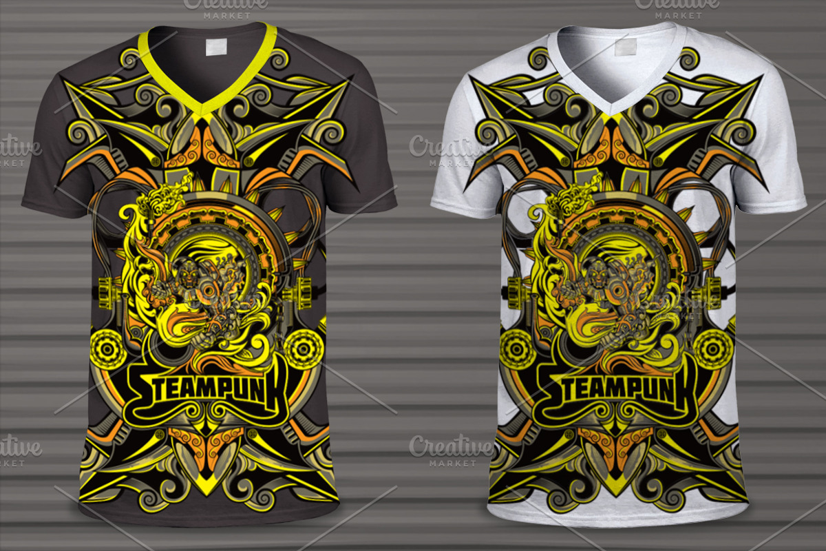 STEAMPUNK TSHIRT ILLUSTRATION, an Illustration by 7divine (Photo 5 of 5)