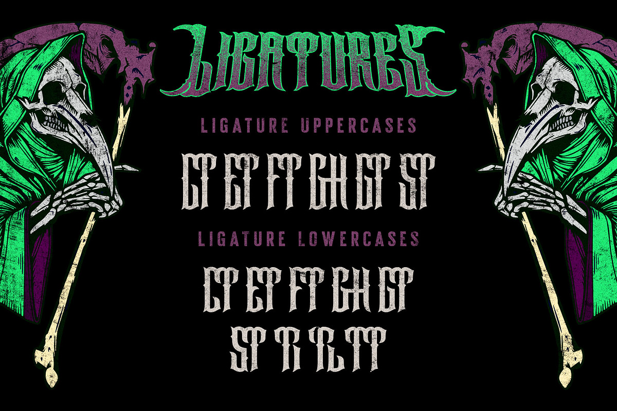 Darksad Typeface, a Blackletter Font by alit design (Photo 17 of 20)