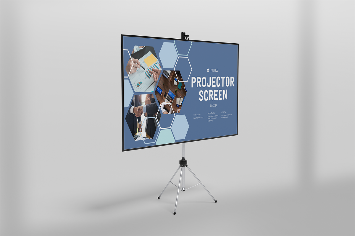 Projector Screen Mockup, a Wearable Device Mockup by xavier_studio (Photo 2 of 5)