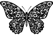 Butterfly Silhouette Bundle, a Decorative Illustration by Designer_Momina (Thumbnail 4 of 20)
