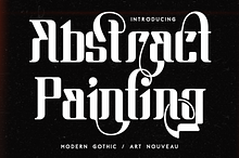 Abstract Painting Font