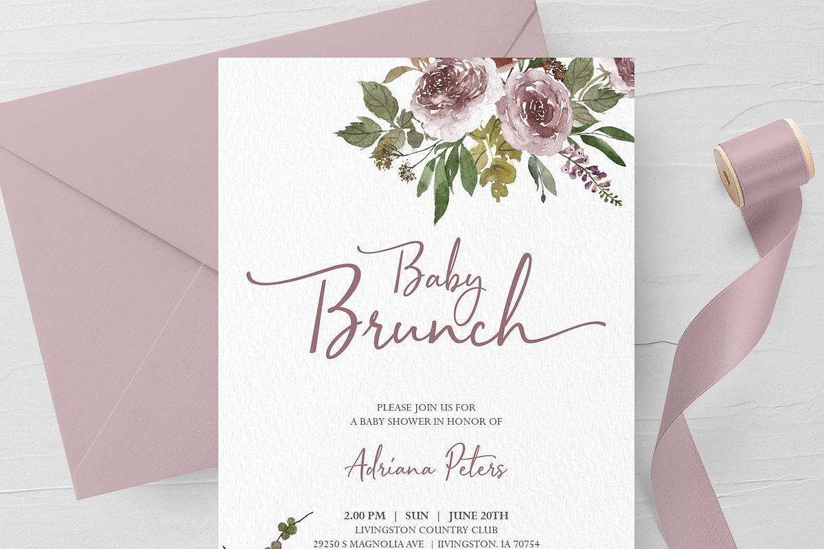 Baby Brunch Shower Invitation, an Invitation Template by Advaita Printables (Photo 1 of 2)