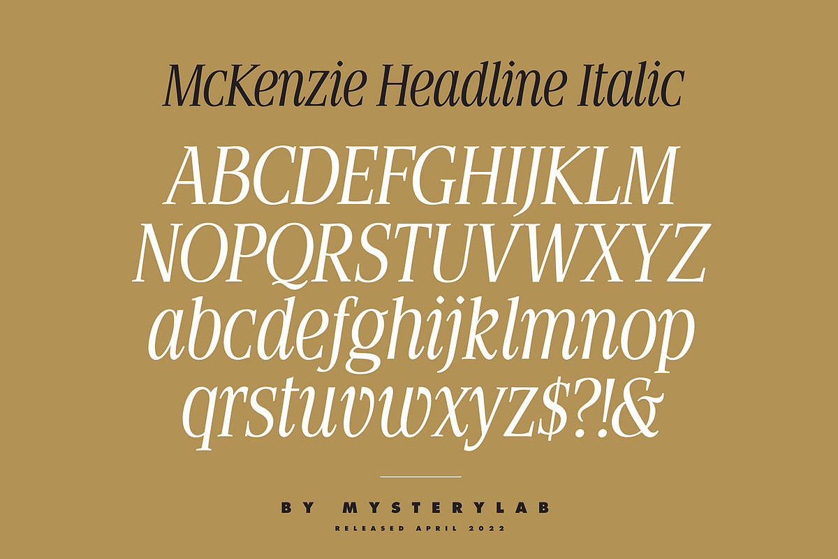 McKenzie Headline Nineties Font, a Serif Font by Mysterylab Designs (Photo 7 of 9)