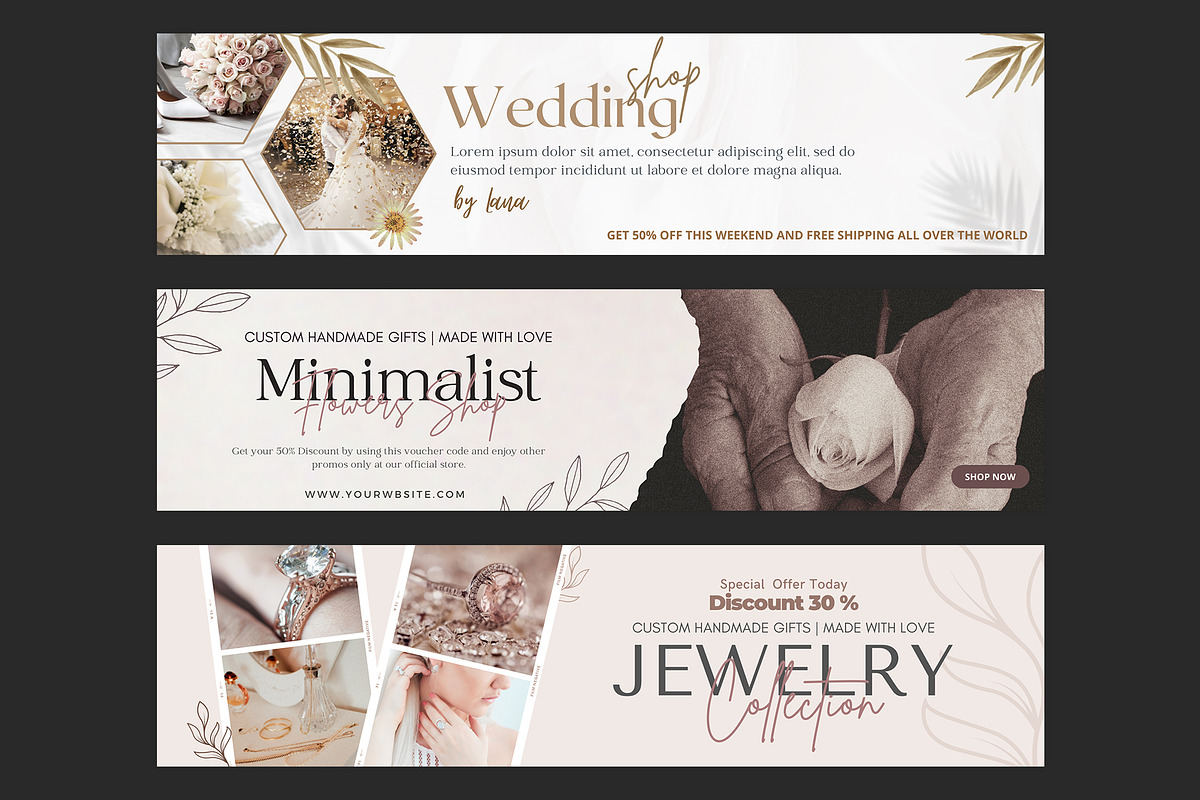 Etsy Banner Template Canva, a Marketing Template by illycreative (Photo 2 of 13)