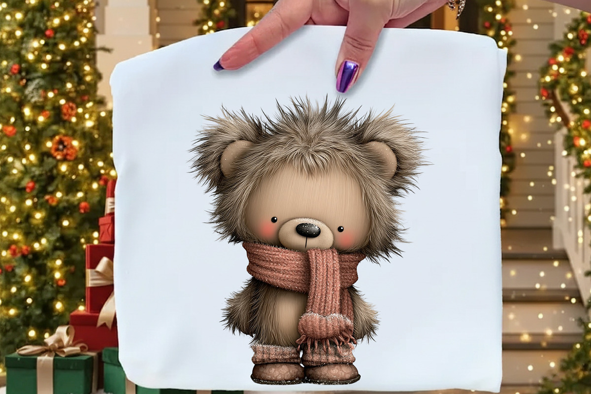 Cute Cartoon-Christmas Clipart Png, an Illustration by Craft Nest (Photo 6 of 11)