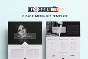 Blog Media Kit Template | Two Pages, a Stationery Template by Blogger Kit Co. (Thumbnail 4 of 6)