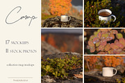 Camping Mug Photo Mockups Set, a Cups & Container Mockup by NataliArkushArt (Thumbnail 1 of 8)