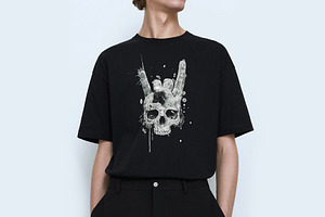 Skull Illustration - T-Shirt Design