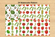 Watercolor Vegetables, a Food Illustration by Elatedowl (Thumbnail 5 of 17)