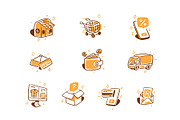 Ecommerce Doodle Icon Set Vol 1, an Object Illustration by SLAB! Design (Thumbnail 2 of 3)