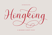 Hongkong Script, a Script Font by Has_rizal (Thumbnail 1 of 8)