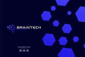 Brain Technology Logo Modern