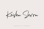 Keisha Sierra | Signature Font, a Script Font by Awanstudio (Thumbnail 10 of 10)