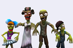 3DRT - Toonworld Zombie Family