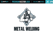 Metal Welding Logo, a Branding & Logo Template by pixelogan (Thumbnail 1 of 2)