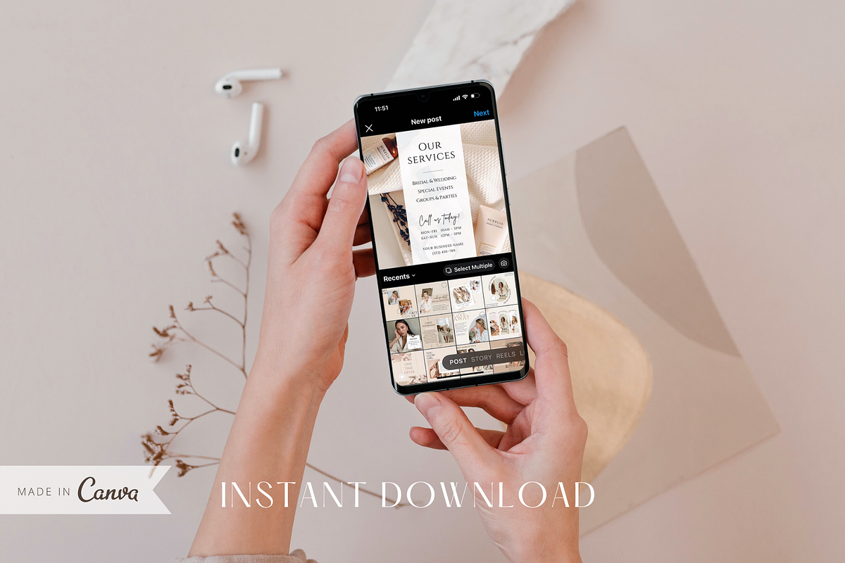 Makeup Artist Instagram Templates, a Social Media Template by ShopRShop
