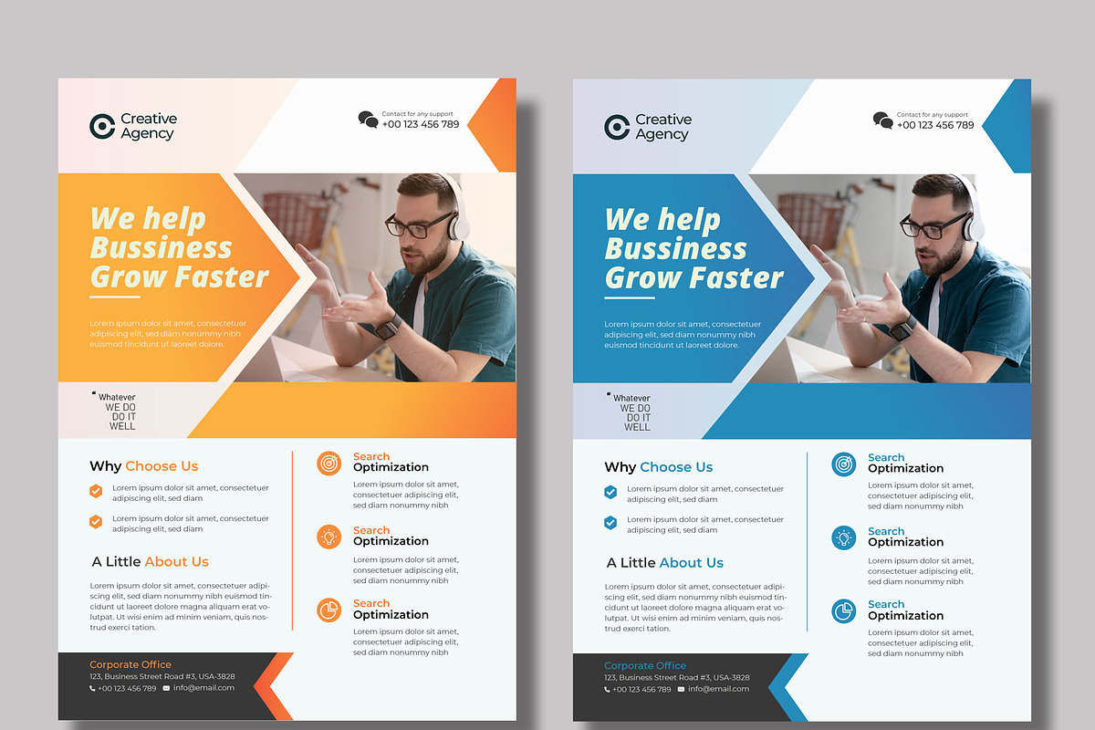 Modern corporate flyer bundle, a Flyer Template by MnGfx (Photo 1 of 4)