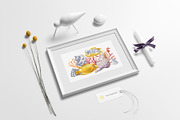 Seashells and fish, watercolor, an Animal Illustration by Hanna Hryharenka (Thumbnail 17 of 20)