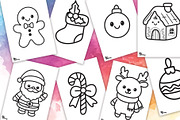 Cute Christmas Coloring Pages, a Graphic by Dori Debreceni draws (Thumbnail 3 of 6)