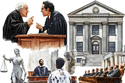 Watercolor Court Clipart, an Object Graphic by ArtisticTimberStudio (Thumbnail 2 of 2)