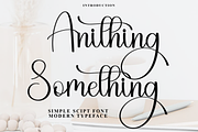 Anithing Something, a Handwritten Font by FreshTypeINK (Thumbnail 1 of 7)