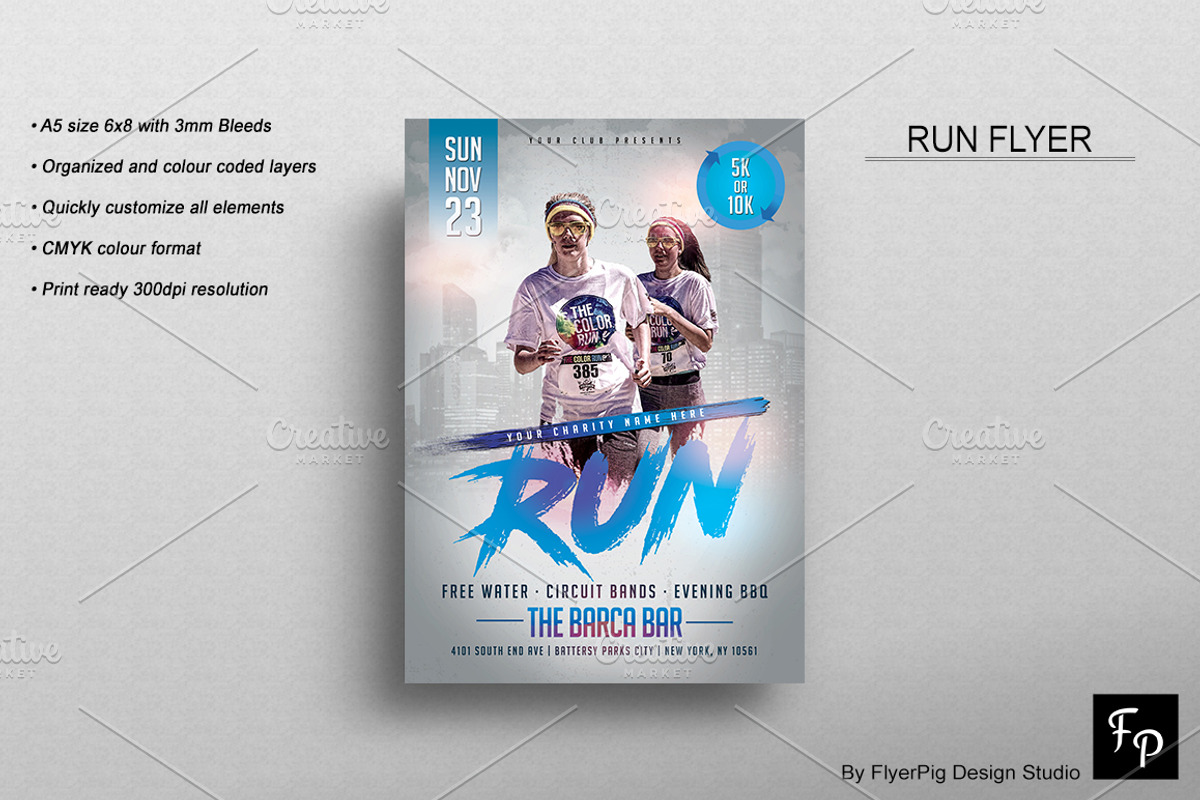 Run Flyer, a Flyer Template by FlyerPig (Photo 2 of 3)