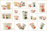 Yogurt Cup Mockup Set | Packaging, a Cups & Container Mockup by Deeplab (Thumbnail 2 of 19)
