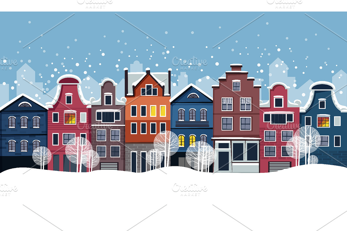 Winter Activities Vector Set, a Seasonal Illustration by Zonda (Photo 13 of 13)