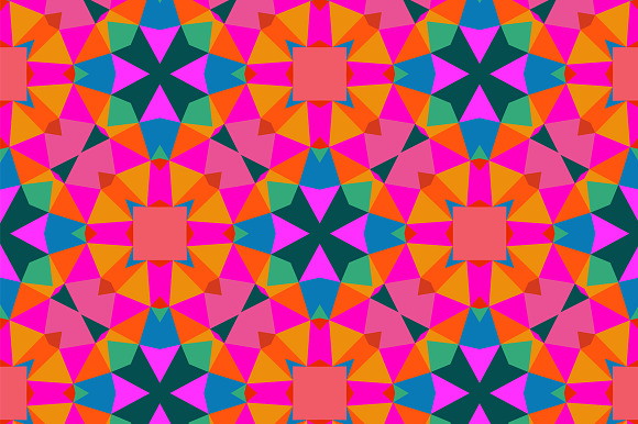 Geometric pattern in bright color preview 2