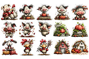 Autumn Farm PNG Clipart Bundle, a Seasonal Illustration by Nicolle's Colorful Art (Thumbnail 6 of 7)