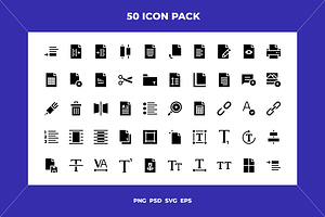 Text edition icons, an Outline Icon by Wencory