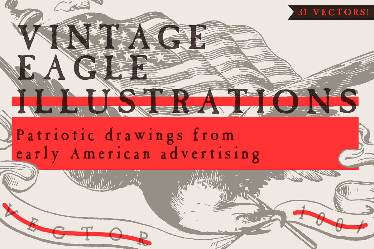 Vintage Eagle Illustrations Vector, an Illustration by Jeffry Macpherson Visuals (Photo 1 of 3)