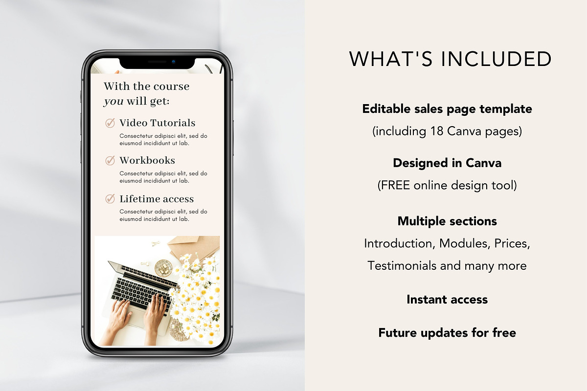 Coaching Sales Page Template Canva, a Landing Page Template by DeeBeeDesign (Photo 7 of 10)