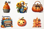 Cute Vintage Aesthetic Halloween PNG, an Illustration by RobertsArt (Thumbnail 2 of 7)