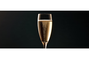 Luxury Champagne Flute With Golden, a Food & Drink Photo by piter.goskov