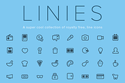 Linies - Line icon set, an Outline Icon by Ui Store (Thumbnail 1 of 2)