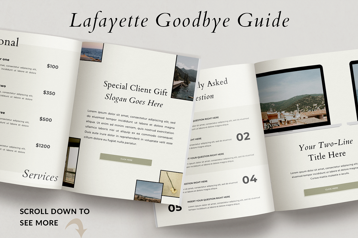 Lafayette Goodbye Guide | Canva, a Brochure Template by Ralony (Photo 10 of 10)