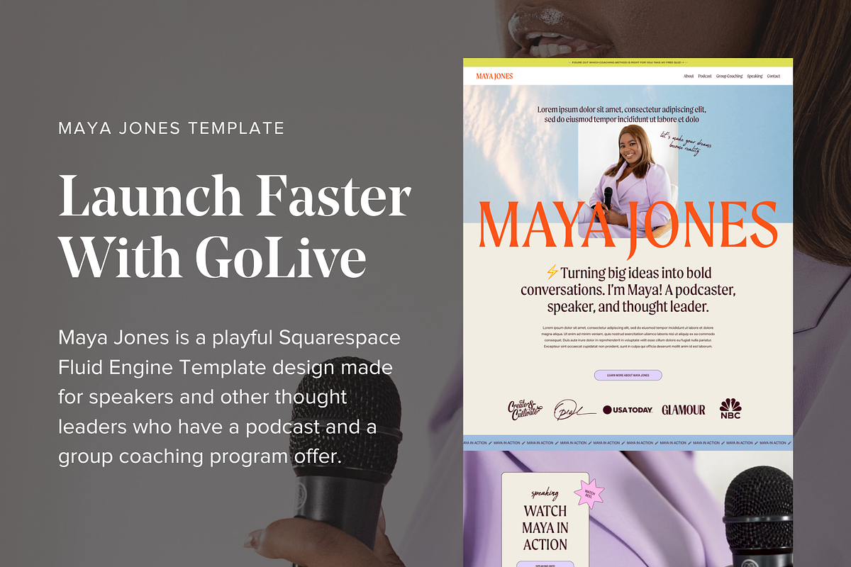 Coach Squarespace Website Template, a Squarespace Template by GoLive Website Templates (Photo 11 of 12)