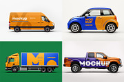Car, Truck, Van, Pickup Mockup, an Advertising Mockup by dpi (Thumbnail 2 of 11)