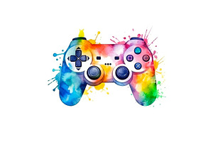 Modern Video game controller Device, an Illustration by Visual Generation