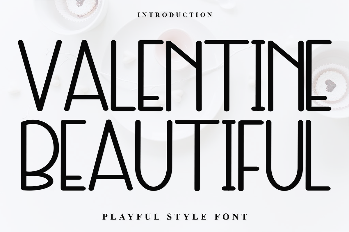 Valentine Beautiful, a Sans Serif Font by InermediaSTUDIO (Photo 1 of 8)