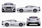 2026 Muscle Performance Coupe Set, an Advertising Mockup by Halal Graphic Studio (Thumbnail 11 of 12)