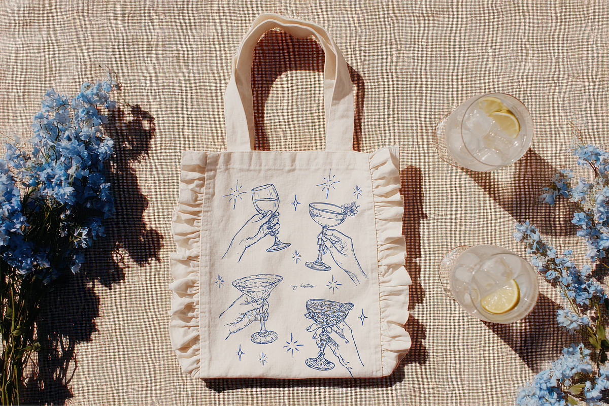 Besties Party Kit. Sketch Collection, a Decorative Illustration by Polli Deeva (Photo 8 of 14)