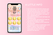 Twin Girls Digital Scratch Card, an Email Template by SunshineStudioBoutique (Thumbnail 4 of 8)