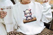 Watercolor Safari Baby Animals Clipa, an Illustration by Sublimation Artist (Thumbnail 4 of 6)