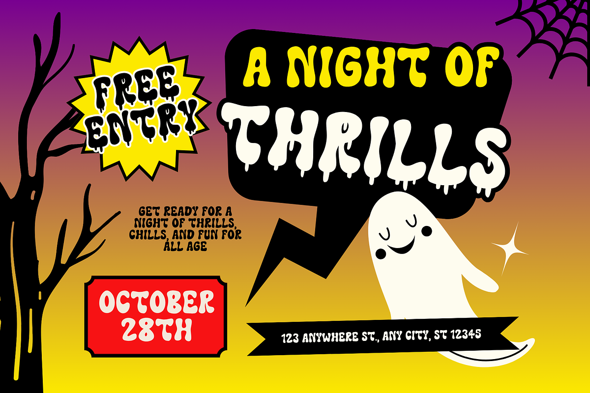 Spooky Humerus is a Halloween font, a Handwritten Font by Brown Cupple (Photo 2 of 13)