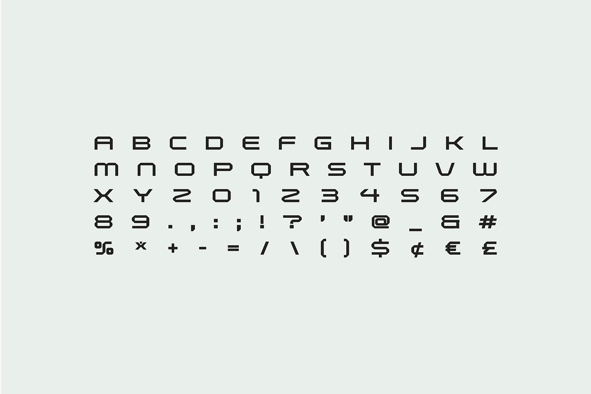 OzenPro-abstract futuristic font, a Sans Serif Font by Ebad Designs (Photo 2 of 8)