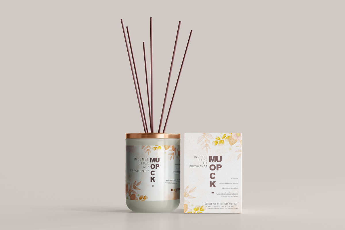 Incense Air Freshener Mockups, a Packaging Mockup by pmvch (Photo 12 of 20)