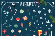 Christmas Joy Xmas Graphics & Cards, a Seasonal Illustration by Euonia Meraki (Thumbnail 3 of 10)