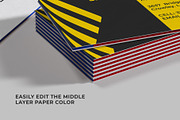 Triple Layer Business Card Mockup, a Print Template by IFBdesign (Thumbnail 3 of 4)